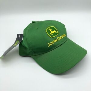 New‎ John Deere Snap Back Cap Embroidered Green NWT